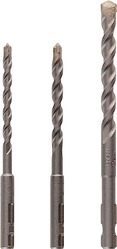 Bosch Accessories 2609256908 Set 3 Punte Calcestruzzo Uneo, Sds-Quick 5/6/8 Mm