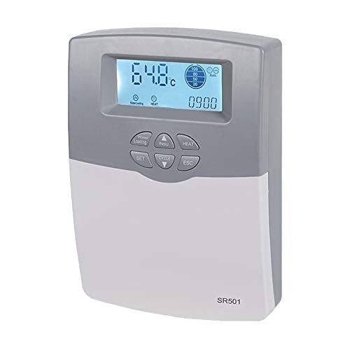 Fp-Tech Fp-Sr501 Centralina Di Gestione Pannello Solare Termico Acqua Calda, Bianco