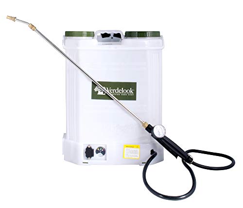 Verdelook Pompa A Spalla Irroratrice A Batteria Al Litio 12V 8Ah Da 16 Litri Compreso Di Caricabatteria Irrigazione Giardino