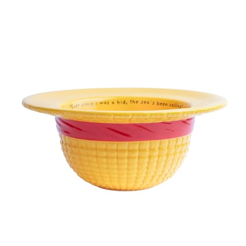 Grupo Erik: Bowl One Piece - Cappello Di Paglia | Tazza Colazione Grande Monkey D. Luffy In Dolomite, 500 Ml, 20 X 8,7 X 20 Cm, Ideale Come Tazza Monk
