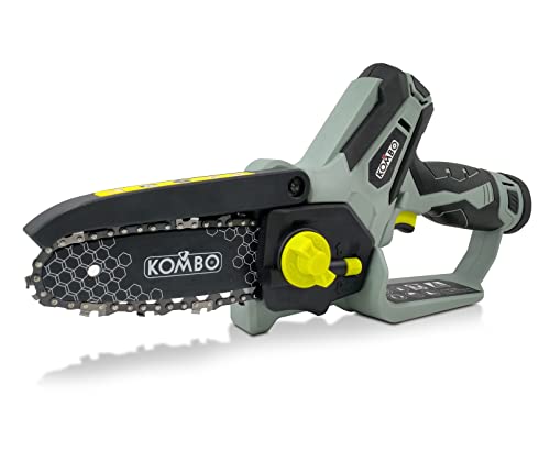 Mini Motosega A Batteria Portatile, Kombo 6 Pollici Sega A Batteria Per Potatura Con Caricatore, 2 Batterie 1500 Mah E Oliatore, Motosega Elettrica Pe