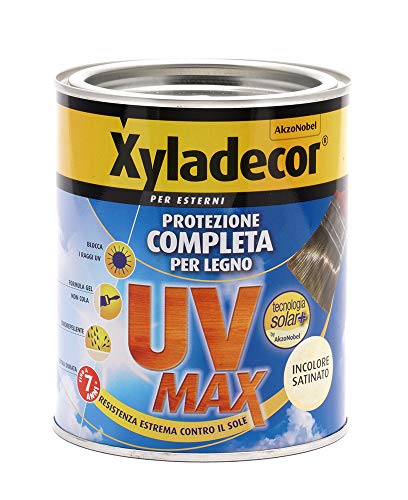Xyladecor Smalto Legno Esterni Uv Max Protezione Completa Da Sole E Agenti Atmosferici Idrorepellente Incolore 750Ml