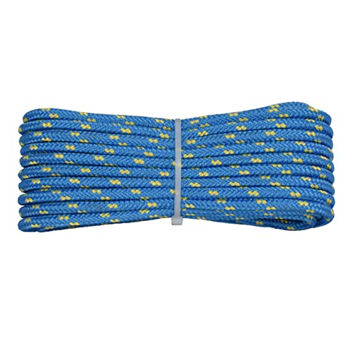 Treccia Surf Azzurra, 6 Mm - 30 Mt, Corda Nautica Intrecciata Resistente Ai Raggi U.V. E All'Abrasione, Cima Multiuso Per Attività All'Aperto, Guinzag