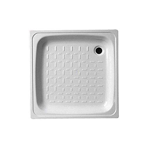 Piatto Doccia In Acciaio Bianco Smavit Cm 80 X 80 Altezza H 8