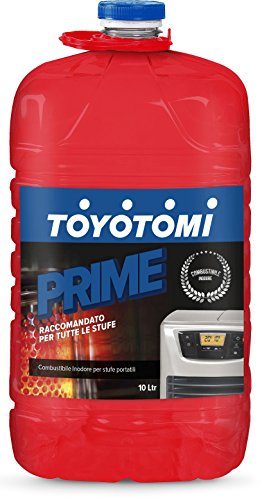 Toyotomi Prime10L Inodore, Combustibile Compatibile Con Tutte Le Stufe Elettriche O Meccaniche, Eccellenza Giapponese, Maxi Risparmio 10 Litri