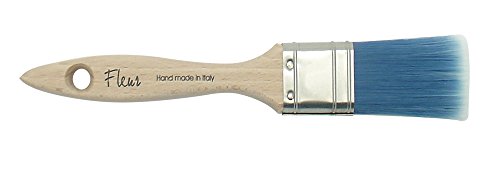 Fleur Designer'S Paint | Pennellessa Setole Blu Sintetiche Di Alta Qualità, Misura 4 Cm, Alta Precisione E Non Lascia Segni. Ottima Stesura E Facile P