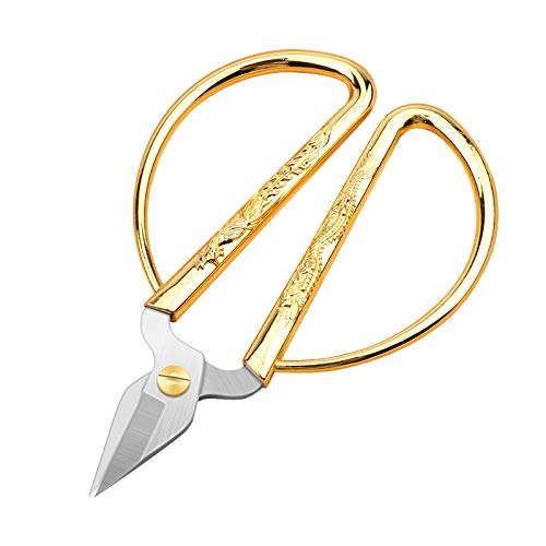 Kuoniiy Tijeras, Puntiagudas, Súper Afiladas, Corte De Precisión, Mango Grande, 12 Cm