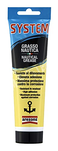 Arexons System Grasso Nautica 100 Ml, Lubrificante Al Sapone Di Alluminio Complesso, Gel Lubrificante Adatto Alle Attrezzature Di Bordo, Incrementa La