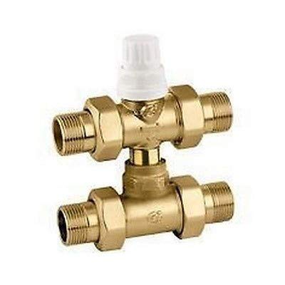 Caleffi 678060 Valvola Zona 3 Vie Con Tee Di By-Pass, 1"