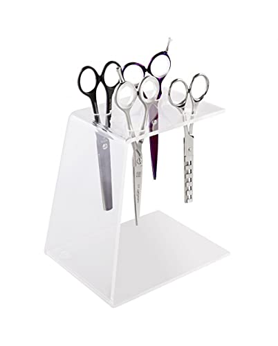 Porta Forbici Parrucchiere E Barbiere Espositore In Plexiglass (E372)