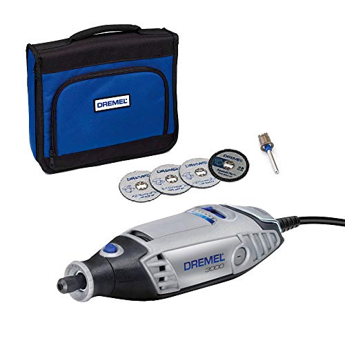 Dremel 3000 Multiutensile 130 W, Kit Amazon Exclusive Con 5 Accessori, Velocità Variabile 10.000-33.000 Giri/Min