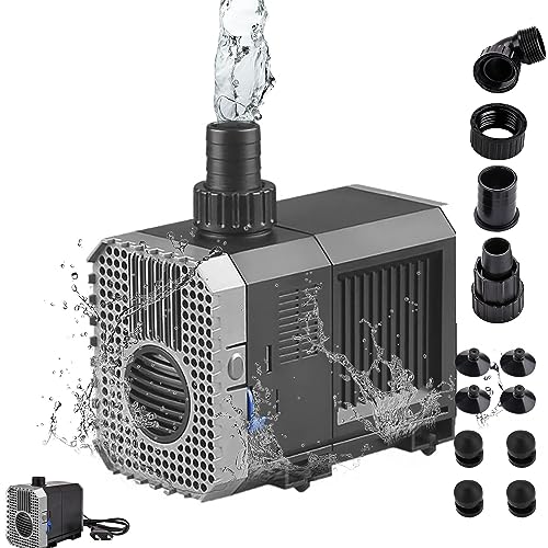 Exleco Pompa Di Alimentazione Acqua Sommersa Per Acquario 2000L / H Laghetto Da 35 Watt Sommergibile Acqua Fontana Filtro Eco Chj-2000 Pompa Per Laghe