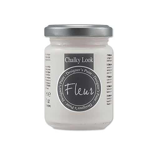 Fleur Designer'S Paint | Pittura Ad Acqua, Effetto Gesso Naturale, Extra Opaca, Fleur Chalky F73, Colore Mr Grey, Made In Italy, Formato Da 130 Ml