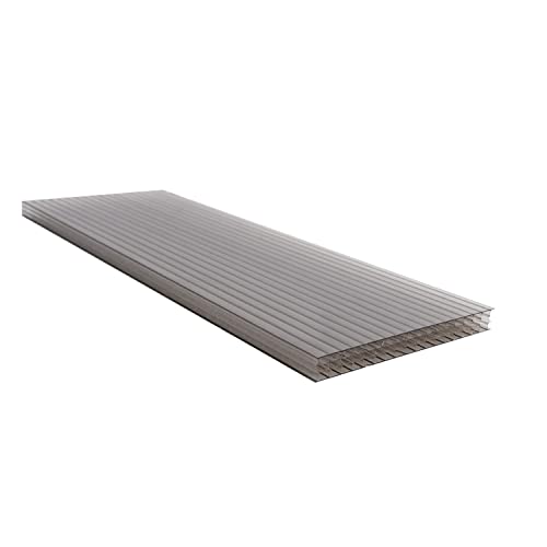 Lastra Policarbonato Alveolare Makrolon 300X105 Cm Spessore 10 Mm 4 Pareti Bronzo