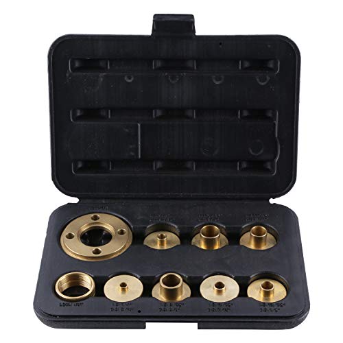 Cmt Orange Tools Cmt-Tga Kit 7 Boccole Di Guida Con Anelli (10Pz) Per Fresatrici