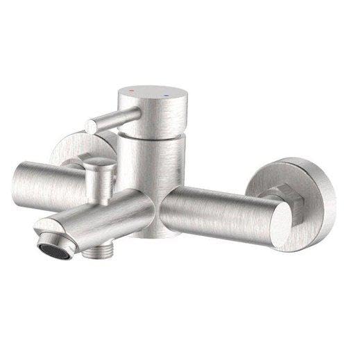 Idro Bric Miscelatore Basco Scarub1143Ac Antea Spazzolato Argento Marca