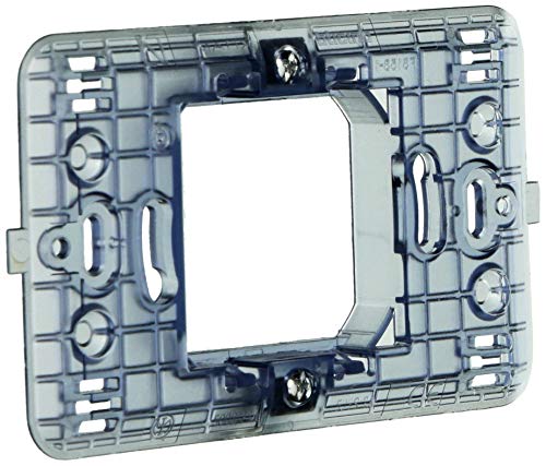 Magic Bticino 500S/23A - Supporto A 2 Posti Centrali Scatola Tonda Dotato Di Graffette