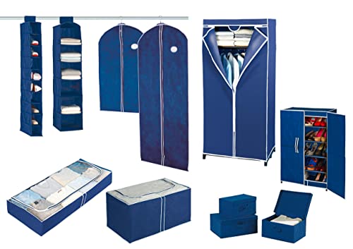 Wenko Custodia Abiti Air 150 X 60 Cm - Traspirante, Polipropilene, 60 X 150 Cm, Blu