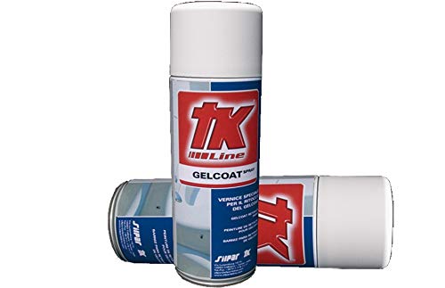 Gelcoat Spray Per Ritocco Tk 400 Ml Riparazione Vetroresina Barca Carene