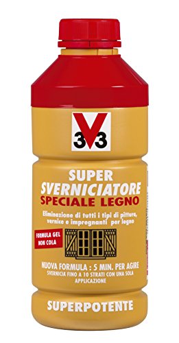 V33 Sverniciatore Formula Gel Ad Azione Profonda Specifico Legno 1 Lt