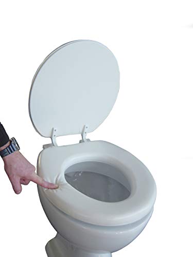 Adob, Sedile Copri Wc Morbido, Imbottito, Colore: Bianco