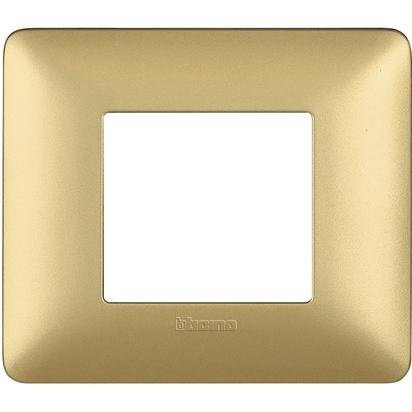 Bticino Matix Placca Gold 2 Moduli Gold Am4802Mgl*