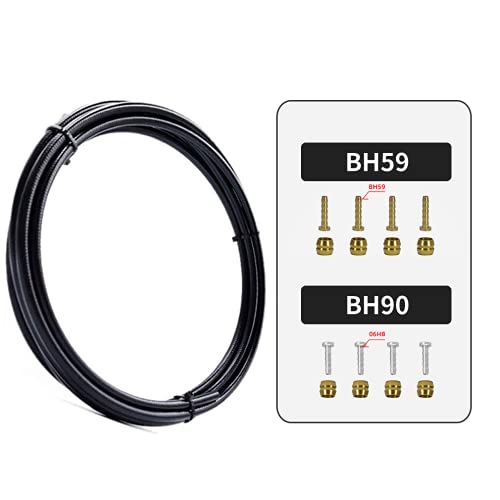 Fomtor Cavi Freno Bicicletta, 2500Mm Cavo Freno Bicicletta Mtb Universale, Mountain Bike Brake Hose Hydraulic Disc Brake Oil Tube Per Sistema Sram/Shi