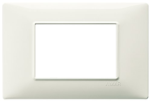 Vimar 14653.02 - Placca 3 Moduli In Tecnopolimero, Avorio, 80 X 120 X 9 Mm