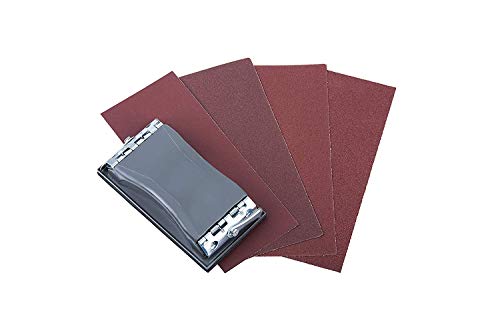 Wolfcraft Set Levigatrice Manuale, 41 Pezzi I 2877000 I Set Pratico Per Levigature Fini E Regolari
