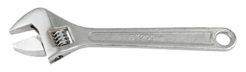 Brüder Mannesmann Polished Chrome Adjustable Wrench – 8 Inch, 1 Stück, M – 08
