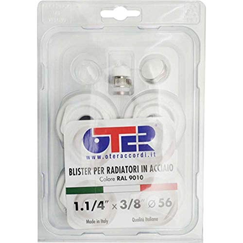 Oter Kit Blister Per Radiatori In Acciaio Fl 56 1" 1/4 X 1/2