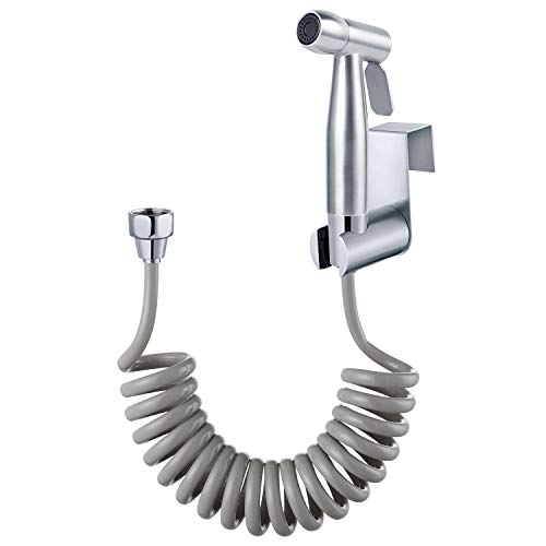 Doccetta Bidet A Mano, Set Doccia Bidet Per Wc, Spruzzatore Per Bidet Con Tubo Telescopico Flessibile In Abs Da 59" E Supporto -Per Pulire I Pannolini
