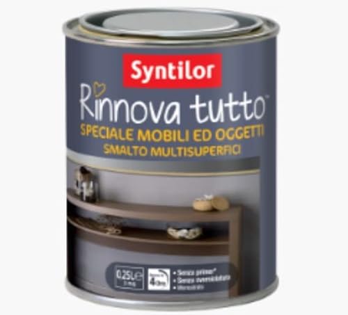 Syntilor - Rinnova Tutto Smalto Speciale Mobili 0,250 Lt Nero Metallizzato