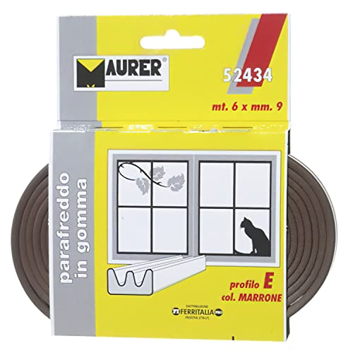 Maurer 5190135 Burlete Caucho Marron (Rollo 6 Metros X 9 Mm.)