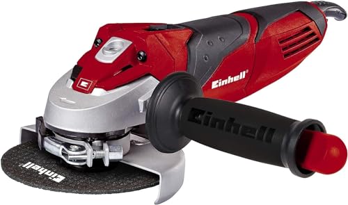 Einhell 4430885 Te-Ag 125/750 Kit Smerigliatrice Angolare, Nero Rosso Argento