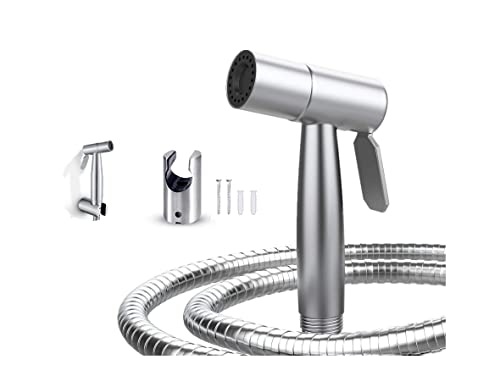 Bargain Set Spazzolato Bidet Spruzzatore Per Wc Holder Tubo 4Ft In Acciaio Inox Spruzzatore Del Bambino Spruzzatore Musulmano Shattaf