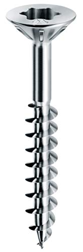 Mustad: 200 Viti Panelvit® Pf,Testa Svasata Piana, 4X70 Mm, Zincate Chromiting®,Lubrificate Lubex®