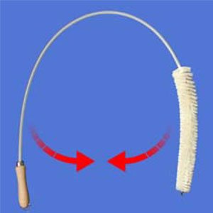 Spazzola Flessibile Inox Pelo Di Capra Pulizia Radiatore