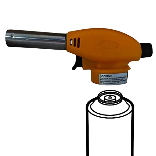 Fast World Shopping ® Cannello A Gas Butano Saldatore Con Accensione Piezoellettrico Saldatrice Bruciatore Piezo Elettrico