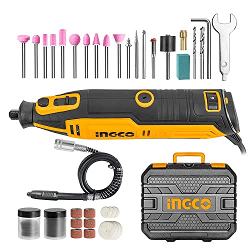 Ingco Smerigliatrice Multifunzione A Stelo 130W + 52 Accessori