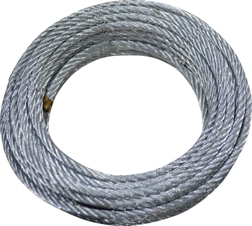 Fune Cavo Acciaio 3 Mm -10 Mt- 300 Kg Carico Rottura - Zincato