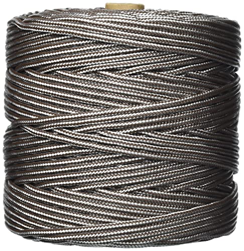 Cofan 08101101 Bobina De Cordón Trenzado Con Polipropileno, Blanco Y Marrón, 5 Mm X 200 M