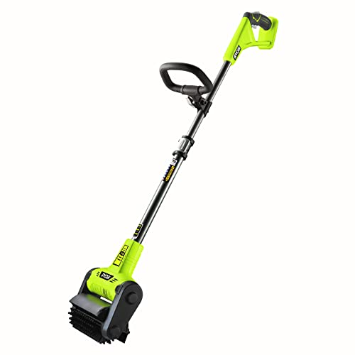 Ryobi Ry18Pcb-0 Pulisci Pavimenti A Batteria 18V One+, Per Pulizia Esterni, Design Ergonomico E Confortevole, Impugnatura Regolabile, Spazzola In Nylo