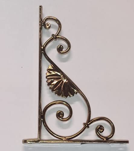 Veca - Reggimensola Linea "Barocco" Per Arredo Casa In Zama 18Cm - Colore Oro Anticato