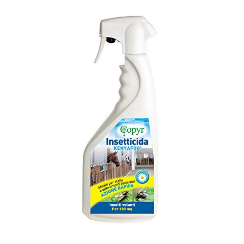 Copyr | Kenyafog: Insetticida Pronto All'Uso Contro Insetti Volanti, Mosche, Zanzare, Vespe Calabroni, Scarafaggi - Flac. Con Trig 1000 Ml