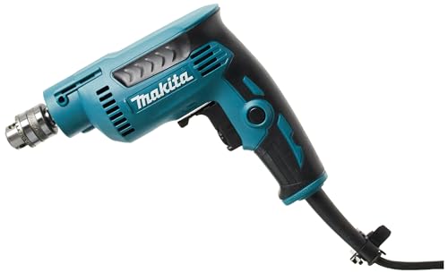 Makita Dp2010 Dp2010-Taladro Compacto Con Portabrocas 6.5 Mm 370W, 1 V, Nero, 1/4_Pollice