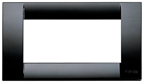 Vimar Serie Idea – Placca Classica 4 Modulo Plastico Nero
