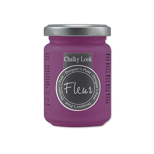 Fleur Designer'S Paint | Pittura Ad Acqua, Effetto Gesso Naturale, Extra Opaca, Fleur Chalky F24, Colore Crazy Horse, Made In Italy, Formato Da 130 Ml