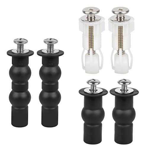 3 Paia Viti Del Sedile Del Water, Fissaggi Wc Sedile, Cerniere Per Sedile Wc Gomma In Espansione Vite, Accessori Per Viti Per Coperchio Toilette, Kit
