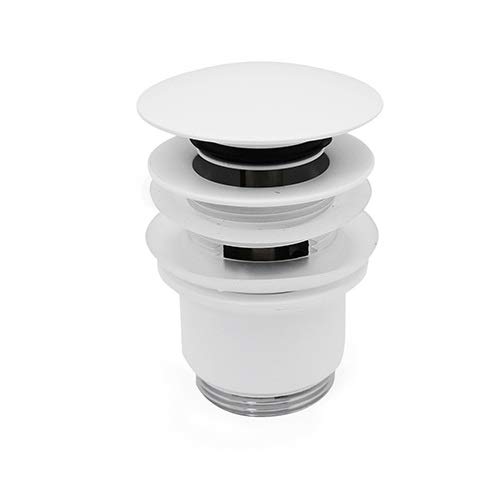 Piletta Click-Clack Con Troppo Pieno Bianco Opaco